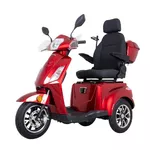 Elektrický tříkolový vozík inSPORTline Zorica Deluxe s elektromagnetickou brzdou - červená