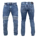 Pánske moto jeansy BOS Micas - Acid Blue