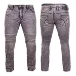 Pánske moto jeansy BOS Micas - Acid Black