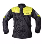 Moto pláštěnka W-TEC Igava - 2.jakost - černá-fluo zelená