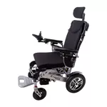 Elektrický invalidní vozík inSPORTline Hawkie Evo II s polohovatelným opěradlem 700W - stříbrná