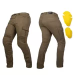 Moto jeansy W-TEC Wallbridge Olive - olivově zelená
