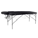 Massage Table inSPORTline Tamati 2-Piece Aluminium - Black