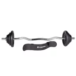 Nakladací činkový set inSPORTline Castblack 120 cm/30 mm 45 kg