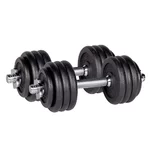 Single-Handed Plate-Loaded Dumbbell Set inSPORTline Castblack 2 x 20 kg