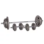 Plate-Loaded Dumbbell Set inSPORTline Hamerton 120 + 52 cm/30 mm 80 kg