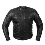 Men’s Leather Motorcycle Jacket W-TEC Urban Noir