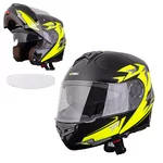 Flip-Up Motorcycle Helmet W-TEC Vexamo PI Graphic w/ Pinlock