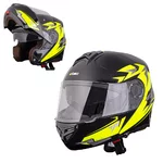 Kask motocyklowy szczękowy W-TEC Vexamo PR Black Graphic