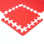 Puzzle mat inSPORTline Famkin (12 tiles, 18 edges) - Red