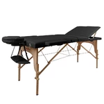 Massage Table inSPORTline Japane 3-Piece Wooden - Black