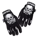 Motorcycle Gloves W-TEC Black Heart Web Skull - Black