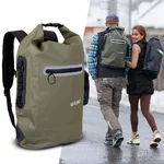 W-TEC Uphills wasserdichter Motorradrucksack - khaki