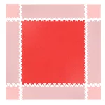 Puzzle Floor Mat inSPORTline Simple Red