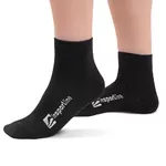 Bambusové střední ponožky inSPORTline Silvatic Mid AG+ antibakteriální - 3 páry - černá