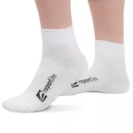 Bambusové střední ponožky inSPORTline Silvatic Mid AG+ antibakteriální - 3 páry - bílá