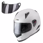 Kask zamknięty W-TEC NK-863 z zamienną szybką - Biały