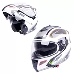 Moto čelada W-TEC NK-839 - S-Cape White Red