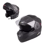 Výklopná moto přilba W-TEC Pezzon - černá matná