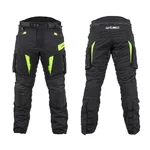 Męskie spodnie motocyklowe W-TEC Aircross - Czarny-fluo żółty