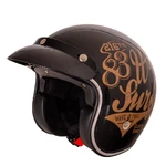 Motorcycle Helmet W-TEC Café Racer - 3Ways Surf Bronze
