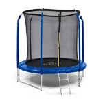 Trampoline Klarfit Jumpstarter 250 cm modrá