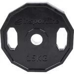 inSPORTline Ruberton gummierte Olympia Hantelscheibe 15 kg