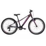 Juniorský dievčenský bicykel Kross LEA JR 2.0 24" Gen 002 - čierna/ružová/modrá