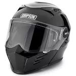 Motorcycle Helmet Simpson Darksome Black