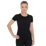 Women’s Short-Sleeved T-Shirt Brubeck Active Wool - Black