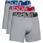 Men’s Boxer Jocks Under Armour Charged Cotton 6in – 3-Pack - Mod Gray