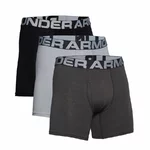 Férfi boxer alsó Under Armour Charged Cotton 6in 3 pár - Mod Gray Medium Heather