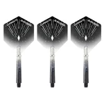 Dart Shafts & Flights Unicorn Gripper 4 Elements Combo - Black Icestorm