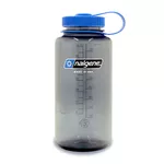 Outdoor Water Bottle NALGENE Wide Mouth Sustain 1 L - Gray w/Blue Cap