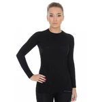 Women’s Long-Sleeved T-Shirt Brubeck Active Wool - Black