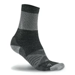 Ponožky CRAFT XC  Warm - biela s čiernou