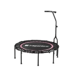 Rugó nélküli jumping fitness trambulin markolattal inSPORTline Cordy 114 cm - rózsaszín
