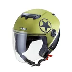 Kask motocyklowy otwarty W-TEC YM-617 na skuter - Mash Green