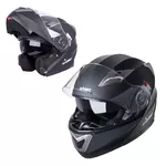 Kask motocyklowy z blendą Flip-Up W-TEC Pezzon - matowy czarno-brązowy