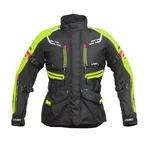 Női motoros kabát W-TEC Ventura Lady - fekete-fluor sárga