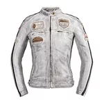 Women’s Leather Motorcycle Jacket W-TEC Sheawen Lady White New - White