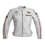 Women’s Leather Motorcycle Jacket W-TEC Sheawen Lady White