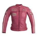 Dámská kožená moto bunda W-TEC Sheawen Lady Pink