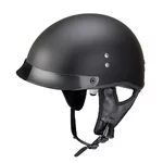 Kask motocyklowy otwarty chopper W-TEC Black Heart Rednut - Pistolet Blazin / Matowa czerń