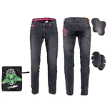 Damen Motorrad Jeans W-TEC Leonarda - schwarz