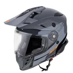 Moto prilba W-TEC V331 PR Graphic - Shady Grey