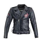 Skórzana kurtka motocyklowe W-TEC Black Heart Perfectis - OUTLET - Czarny