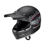 Kask motocyklowy otwarty W-TEC Black Heart Retron - Gniewny Czarny