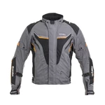 Men’s Motorcycle Jacket W-TEC Brandon - Black-Grey-Orange