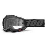 Motokrosové brýle 100% Accuri 2 - Enduro černá, čiré plexi